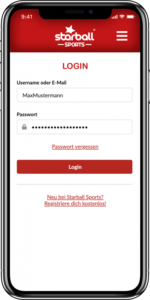 Starball App Login