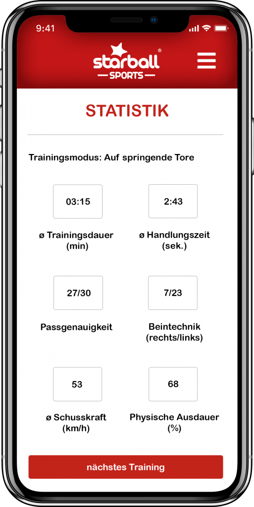 Starball App Statistik